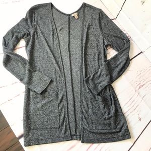 Cape Juby Black ,Gray Cardigan
